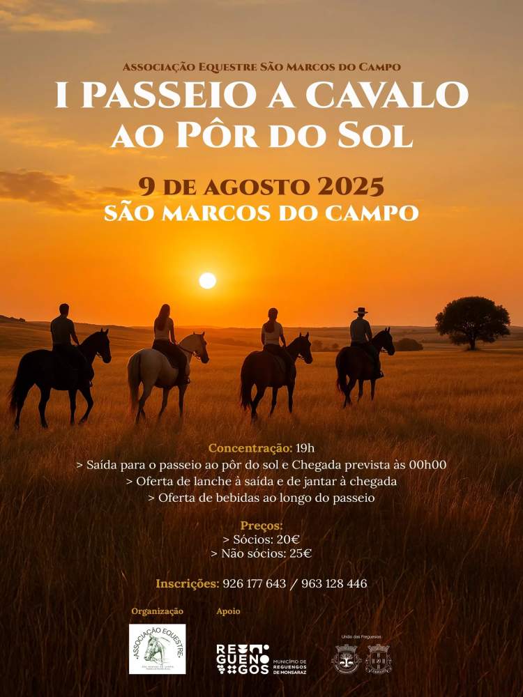 I Passeio a Cavalo ao Pôr do Sol em São Marcos do Campo