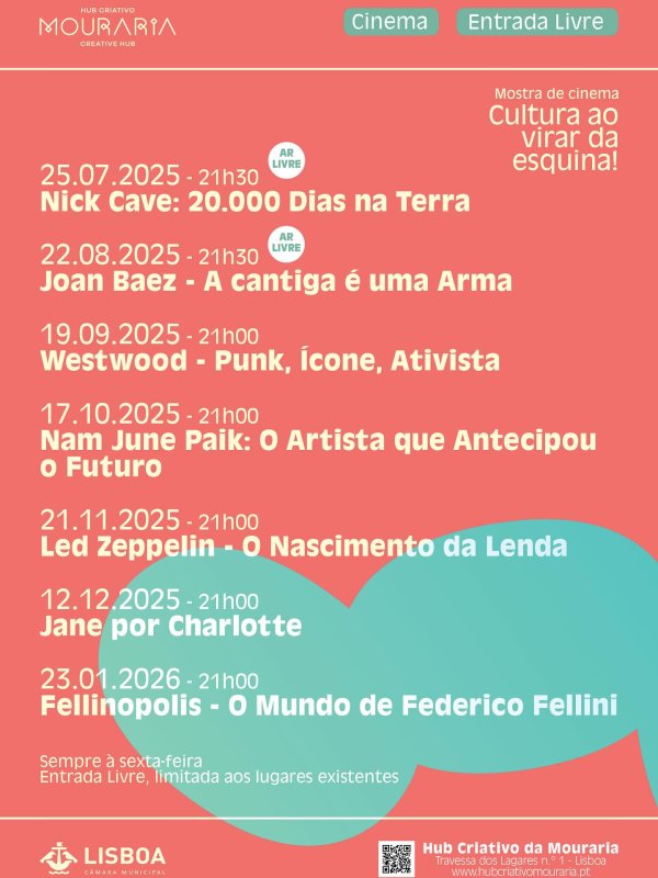 Cultura ao Virar da Esquina - Mostra de Cinema