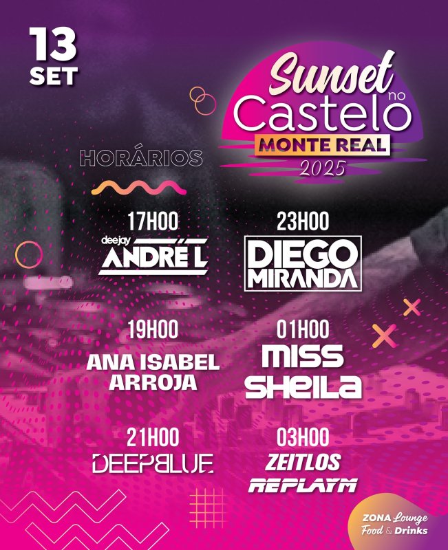 Sunset no Castelo de Monte Real