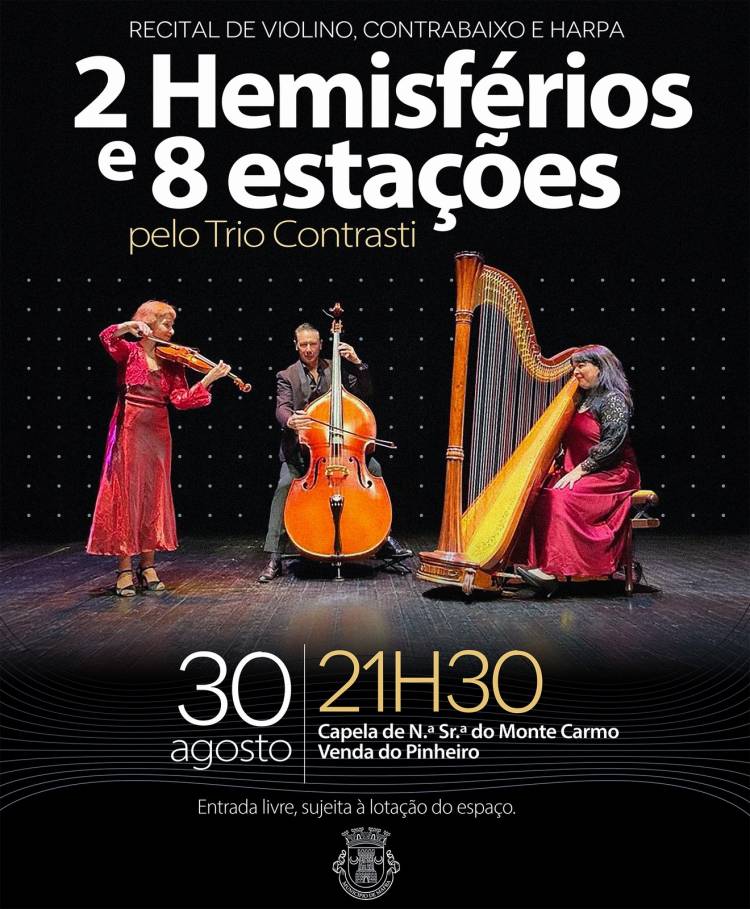 Recital de Violino, Contrabaixo e Harpa