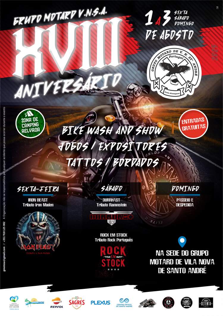 XVIII Aniversário do Grupo Motard de Vila Nova de Santo André