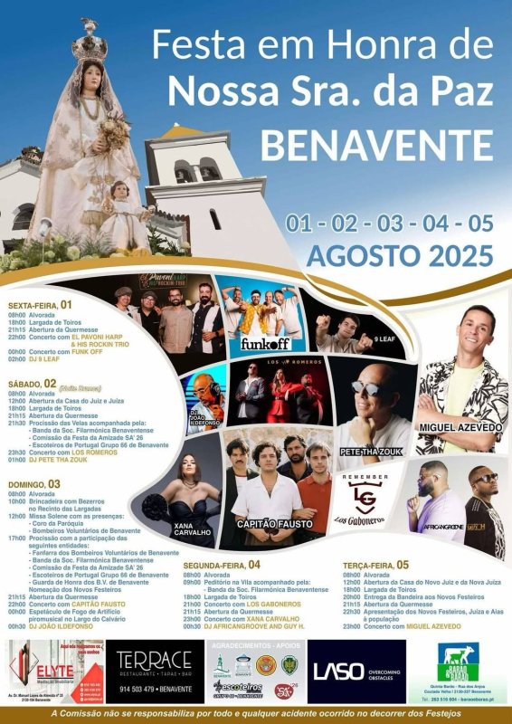 Festa em Honra de Nossa Senhora da Paz 2025