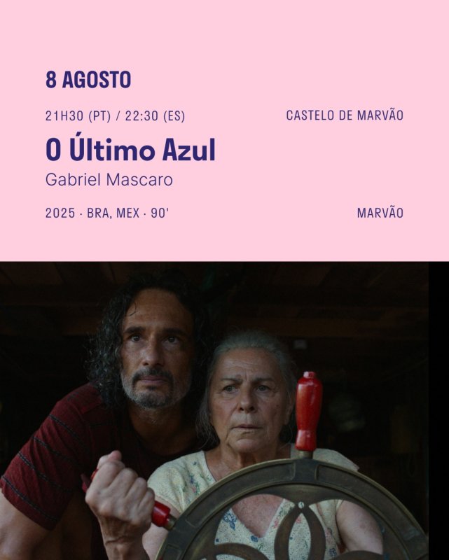 Exibição de O Último Azul