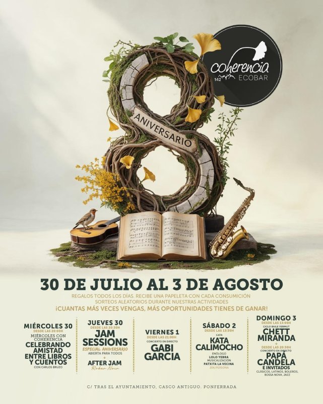 Octavo Aniversario de Coherencia Ecobar