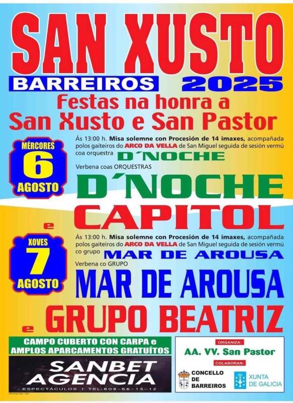 Fiestas de San Xusto y San Pastor 2025