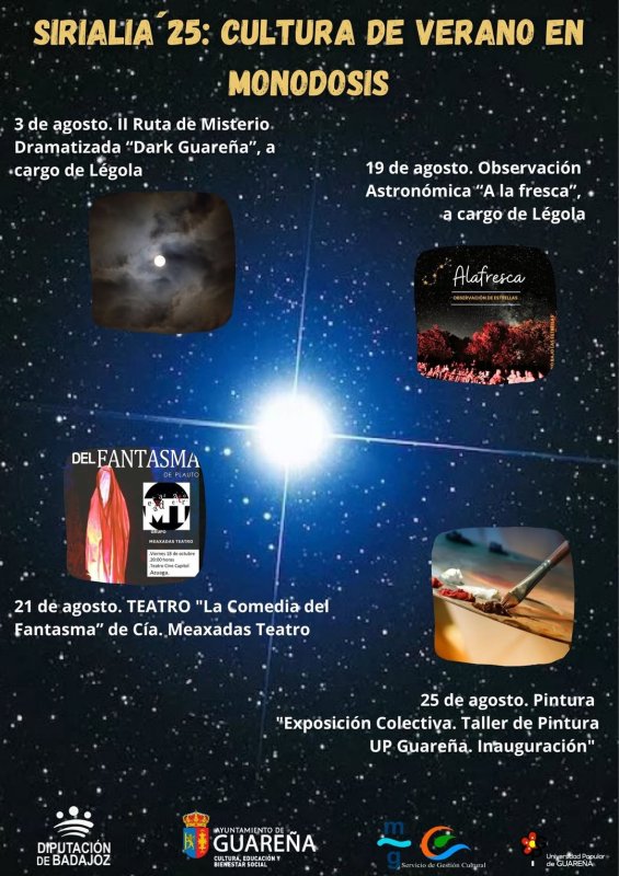 Sirialia '25: Cultura de Verano en Monodosis