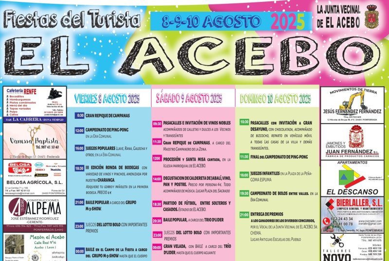 Fiestas del Turista en El Acebo 2025