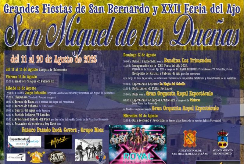 Grandes Fiestas de San Bernardo y XXII Feria del Ajo
