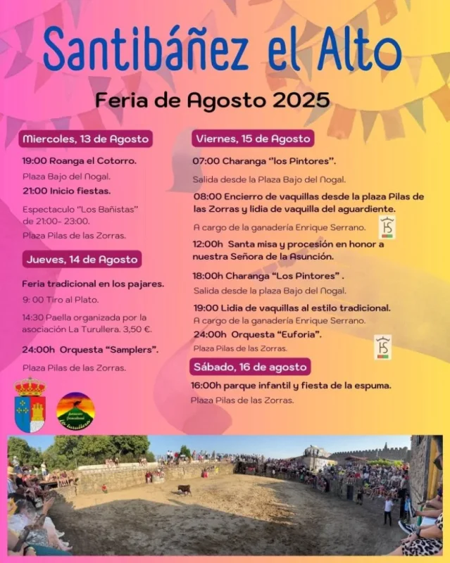 Feria de Agosto 2025 en Santibáñez el Alto