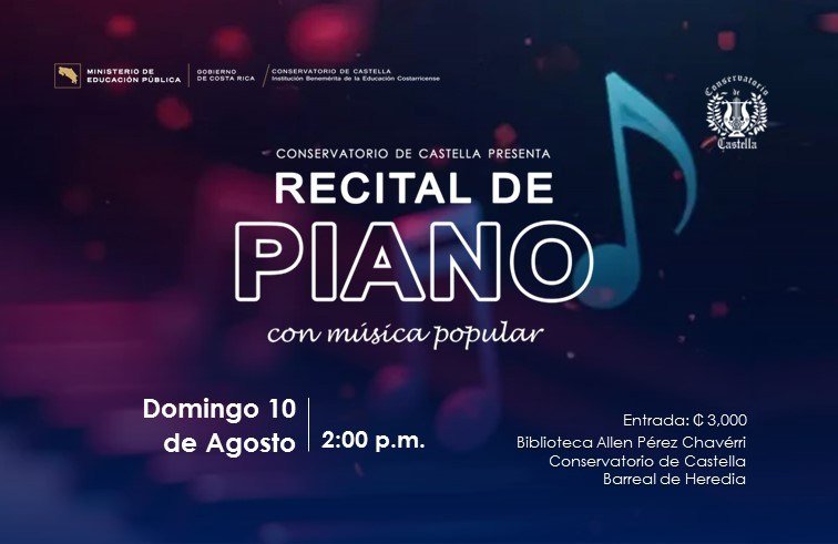 Recital de Piano con música Popular