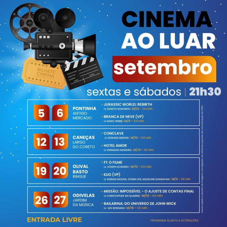 CINEMA AO LUAR 2025