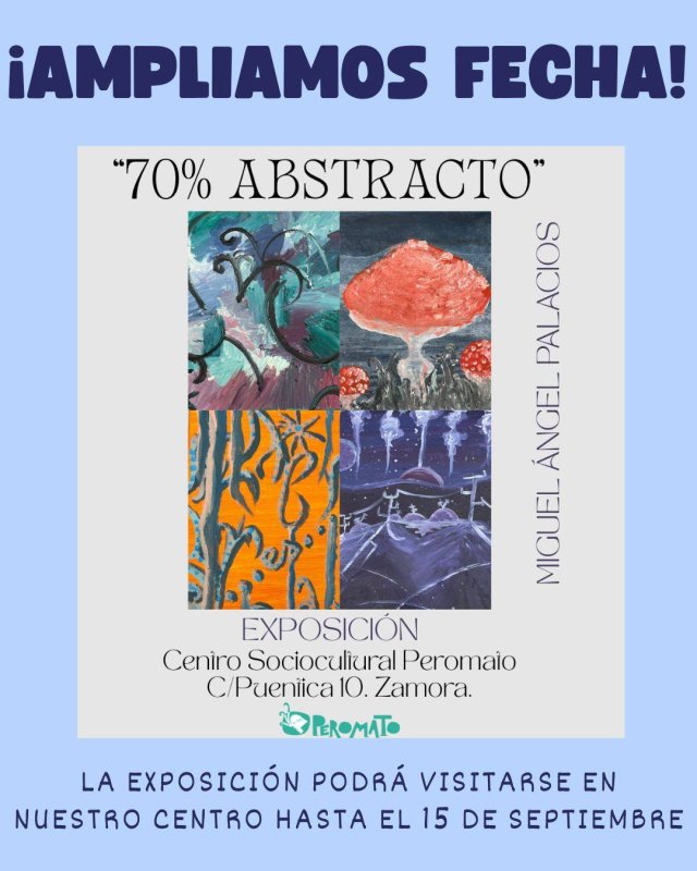 Exposición 70% Abstracto de Miguel Ángel Palacios