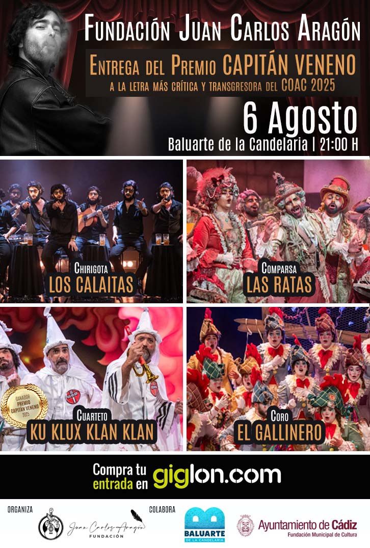 Entrega del 'Premio Capitán Veneno' en el Baluarte de la Candelaria