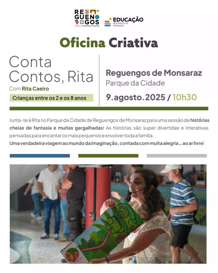 Oficina Criativa | Conta contos, Rita