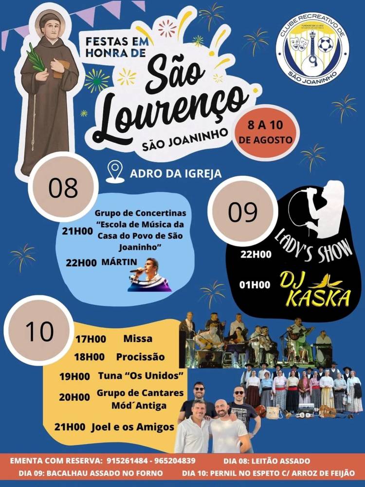 Festas em Honra de São Lourenço - São Joaninho