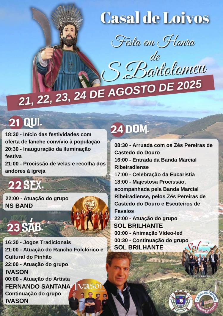 Festa em Honra de São Bartolomeu - Casal de Loivos