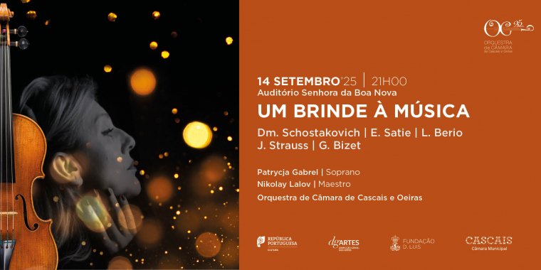 'Um Brinde à Música', concerto pela OCCO - Orquestra de Câmara de Cascais e Oeiras