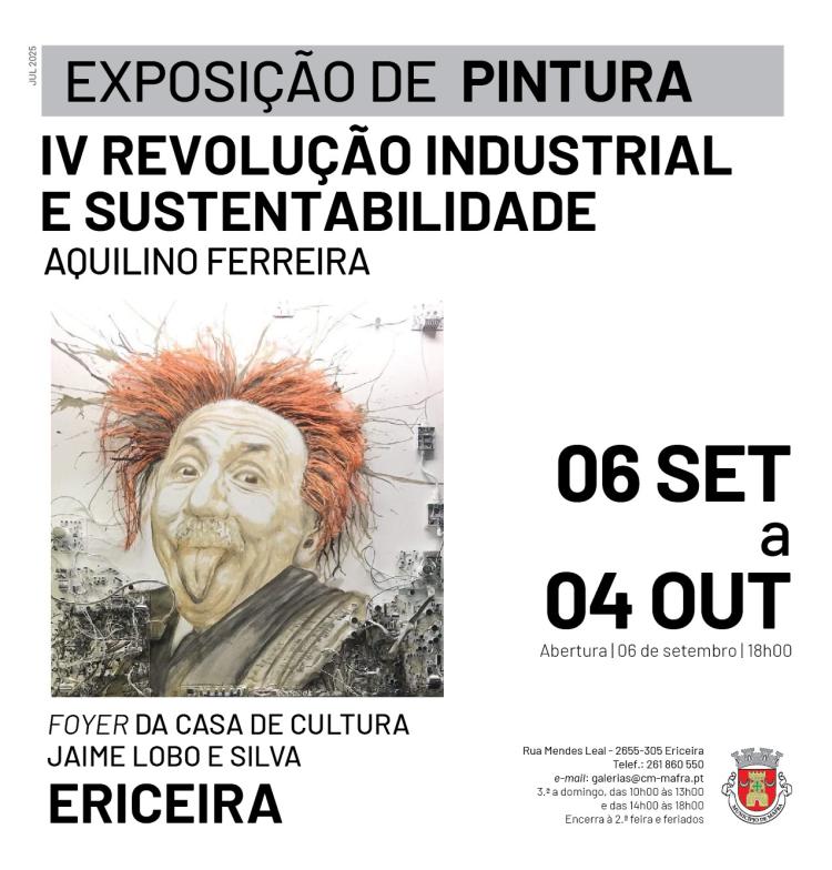 Exposição de Pintura 'IV Revolução Industrial e Sustentabilidade', de Aquilino Ferreira