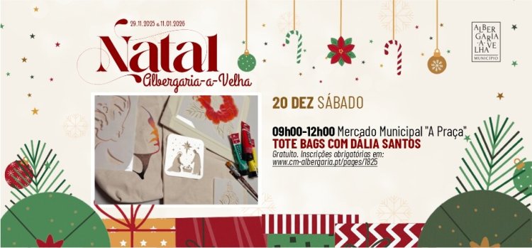 Workshop na Praça - TOTE BAGS COM DÁLIA SANTOS