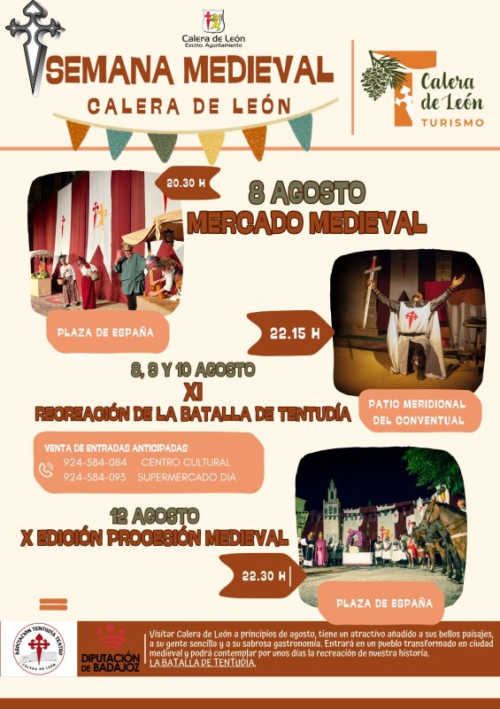 Semana Medieval en Calera de León 2025