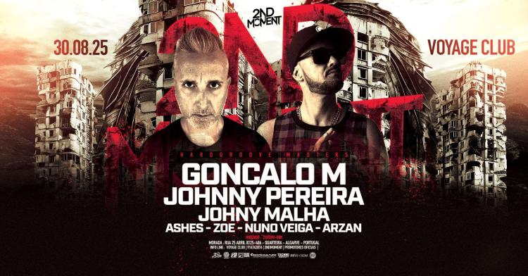 HardGroove Masters w/GONÇALO M & JOHNNY PEREIRA & JOHNY MALHA + GUEST'S AT VOYAGE CLUB - ALGARVE