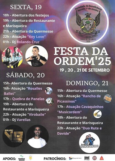 FESTA DA ORDEM '25 -SBR 1º DE MAIO
