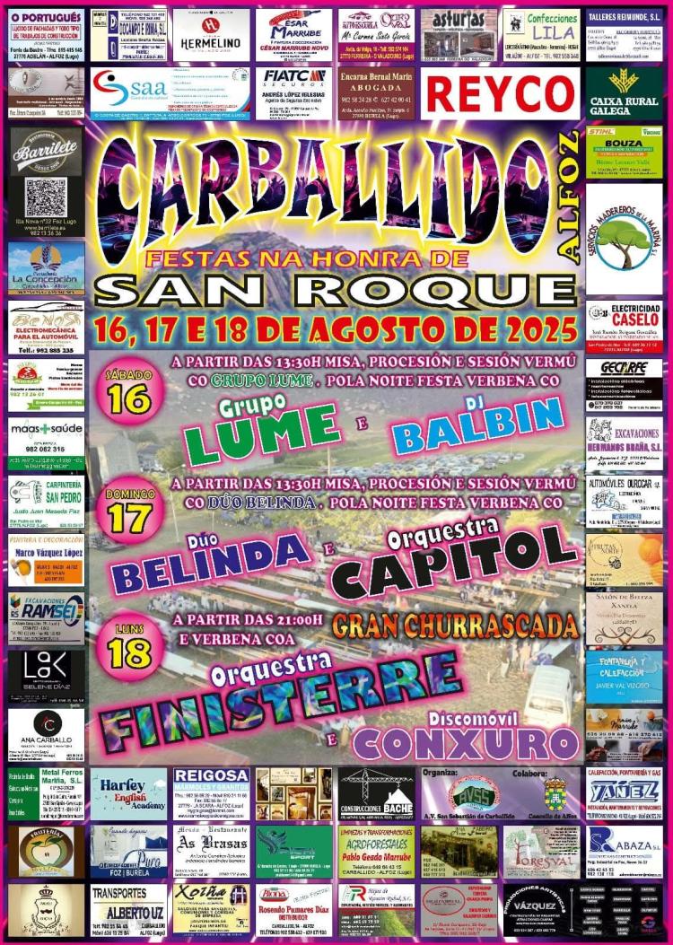 FESTAS DE SAN ROQUE 2025 | CARBALLIDO