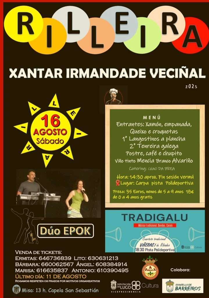 RILLEIRA Xantar Irmandade Veciñal 2025