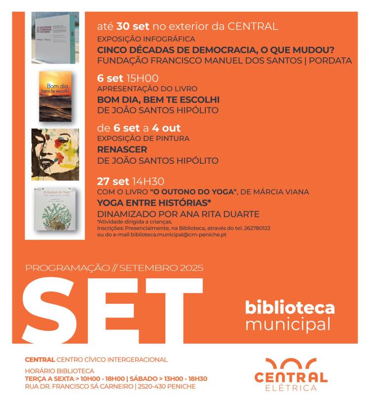 Biblioteca Municipal | Programação SETEMBRO 2025