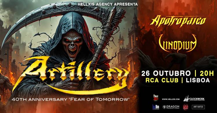 ARTILLERY + Apotropaico + Vinodium @ RCA Club - Lisboa