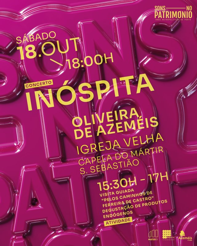 Sons no Patrimonio - Concerto e Visita Guiada em Oliveira de Azeméis