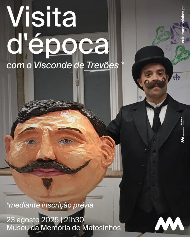 Visita dramatizada com a personagem do Visconde de Trevões