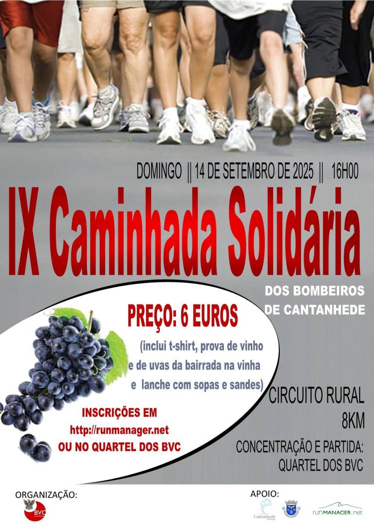 IX Caminhada Solidária dos Bombeiros de Cantanhede