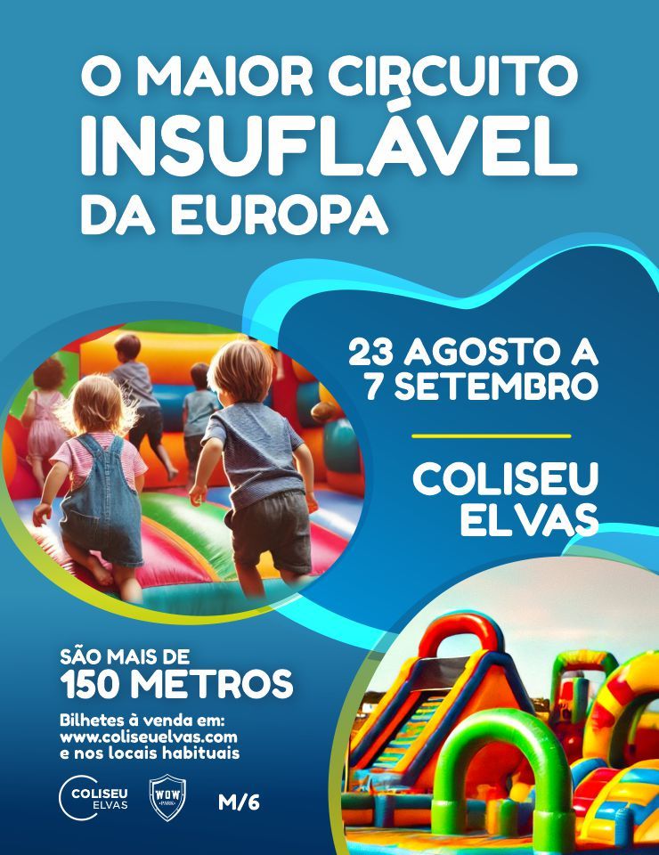 Maior circuito insuflável da Europa