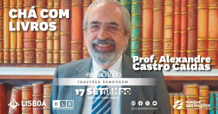 “Chá com livros” convida Alexandre Castro Caldas