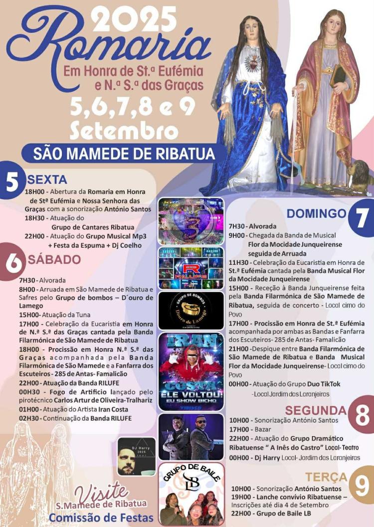 Romaria em Honra de Santa Eufémia e Nossa Senhora das Graças - São Mamede de Ribatua