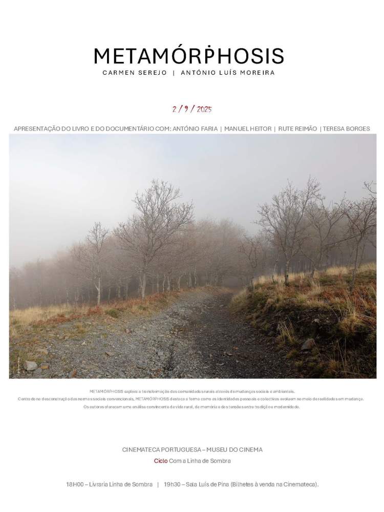 METAMÓRPHOSIS de Carmen Serejo e António Luís Moreira • Apresentação do livro e do documentário 