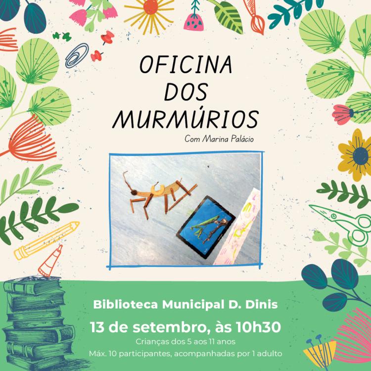 OFICINA DOS MURMÚRIOS, com Marina Palácio