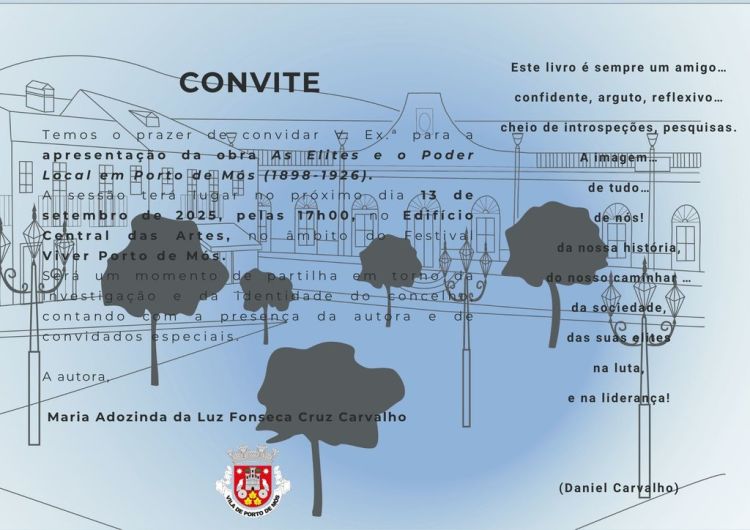 Apresentação do livro 'As elites e o poder local em Porto de Mós (1898 - 1926)' de Mª Adozinda Carvalho