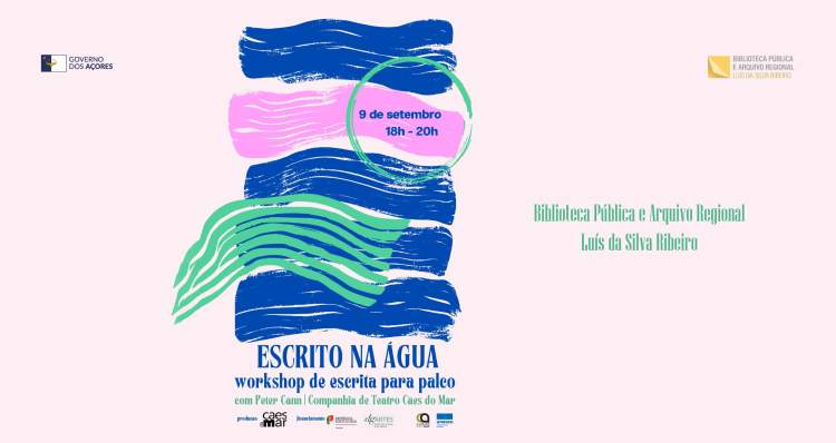 Workshop | Escrito na Água, por Peter Cann