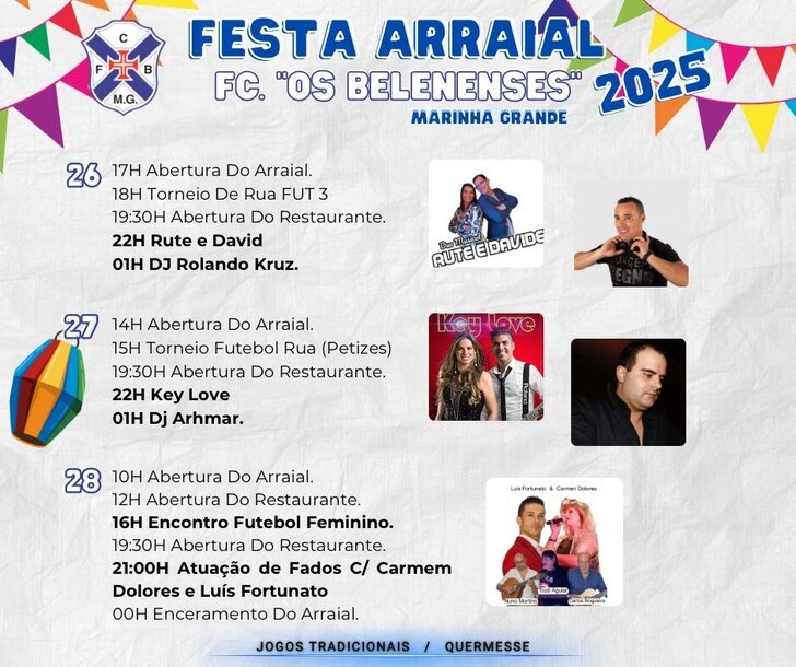 FESTA ARRAIAL ARRAIAL | FC. 'Os Belenenses'