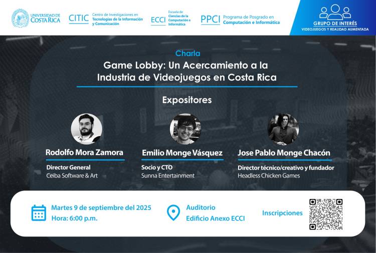 Charla: Game Lobby: Un Acercamiento a la Industria de Videojuegos en Costa Rica