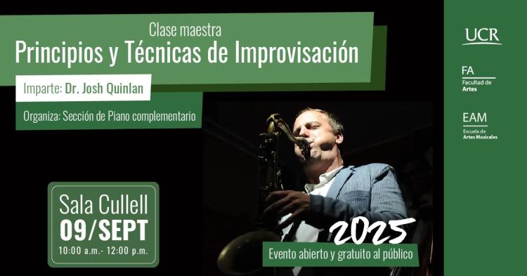 Clase maestra: Principios y Técnicas de Improvisación