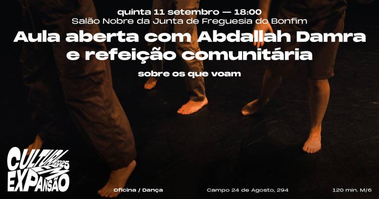 Aula aberta com Abdallah Damra e refeição comunitária