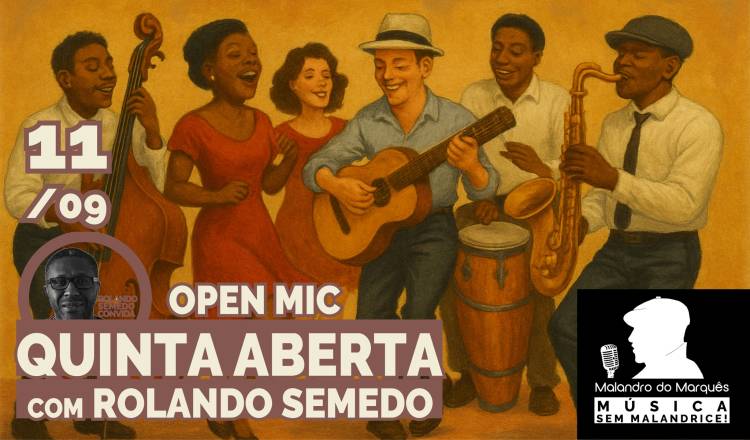 Quinta Aberta (jamsessions / open mic) сom Rolando Semedo 