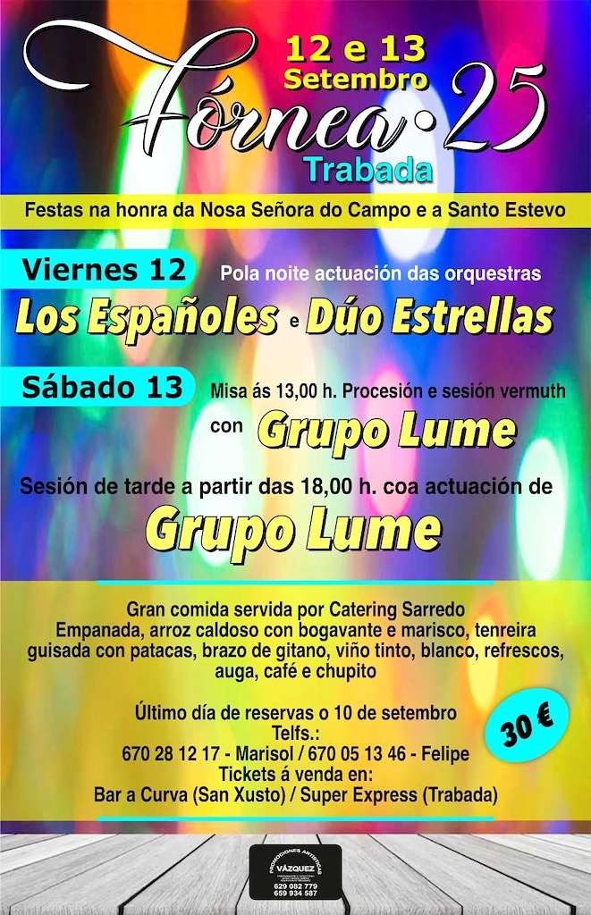 FESTAS DA NOSA SEÑORA DO CAMPO 2025 | FÓRNEA