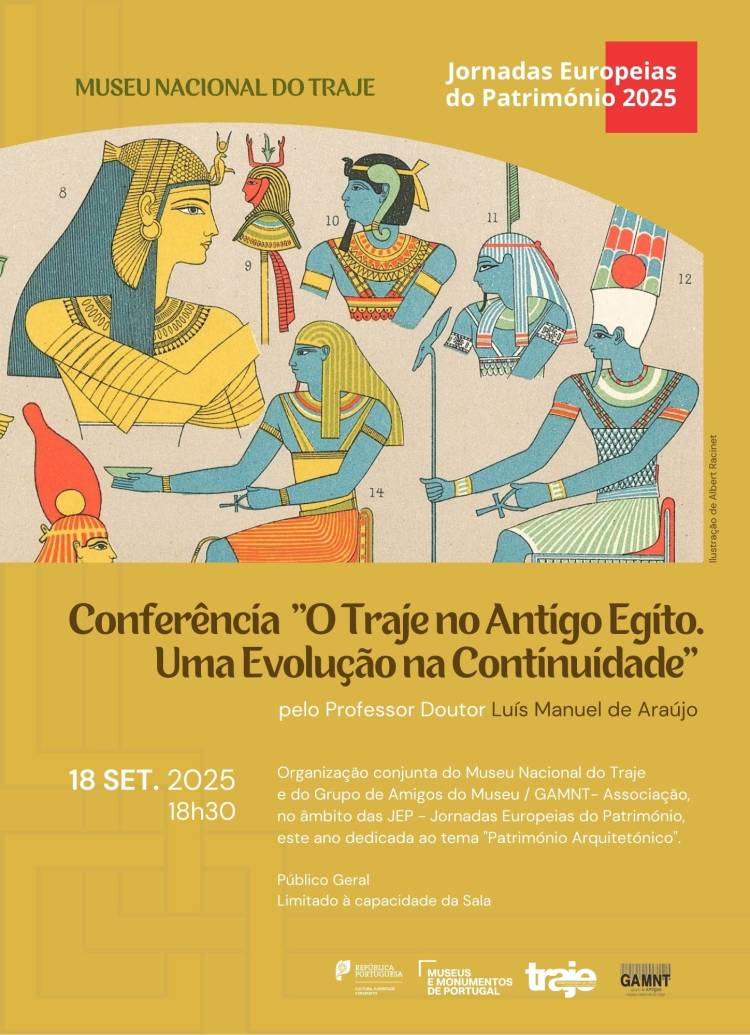 Conferência “O Traje no Antigo Egito. Uma Evolução na Continuidade”   