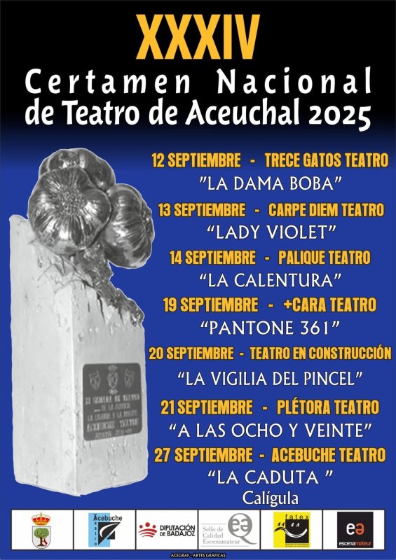 XXXIV Certamen Nacional de Teatro de Aceuchal 2025
