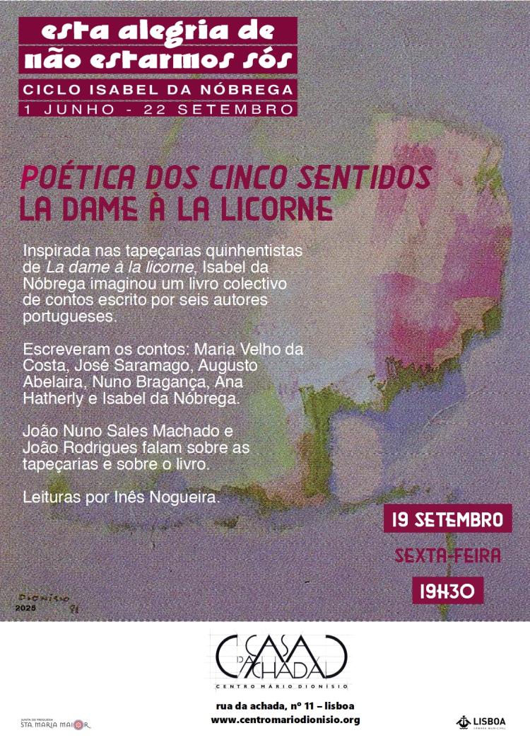 Poética dos cinco sentidos - La dame à la licorne