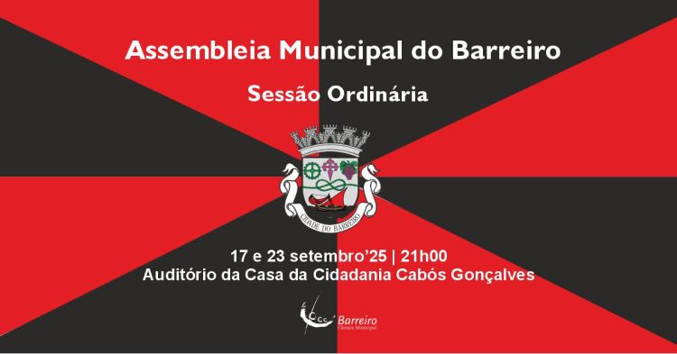 Sessão Ordinária da Assembleia Municipal do Barreiro de setembro